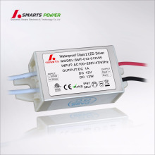 12w fonte de alimentação à prova d &#39;água dc 12 v mini led driver